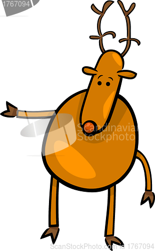 Image of cartoon doodle of deer