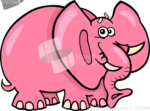 Image of Pink Elephant Cartoon