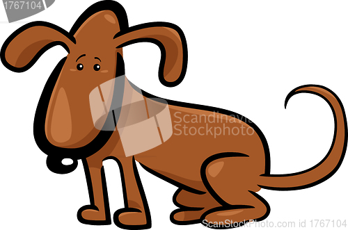Image of cartoon doodle of cute dog