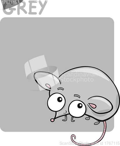 Image of Color Grey and Mouse Cartoon