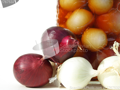 Image of Red and white onions