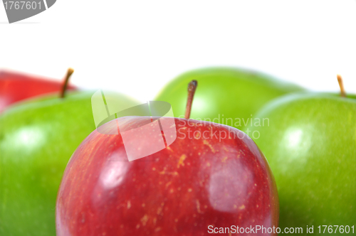 Image of red and green apples