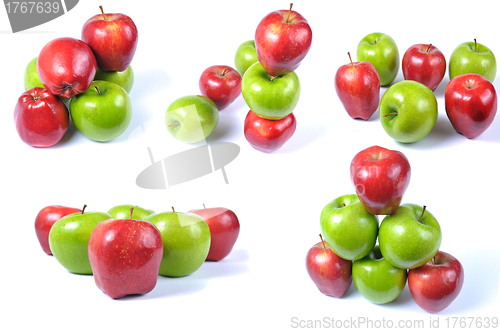 Image of red and green apples