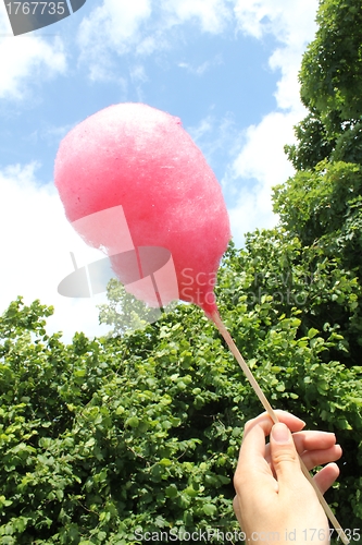 Image of pink candy floss