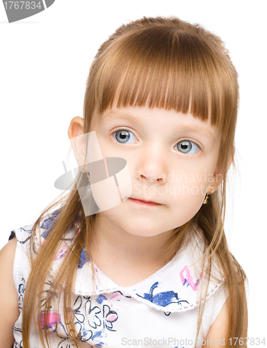 Image of Portrait of a cute little girl