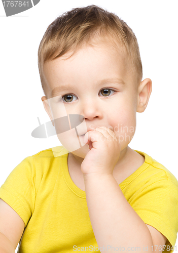 Image of Portrait of a cute little boy