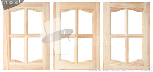 Image of Three unpainted furniture doors
