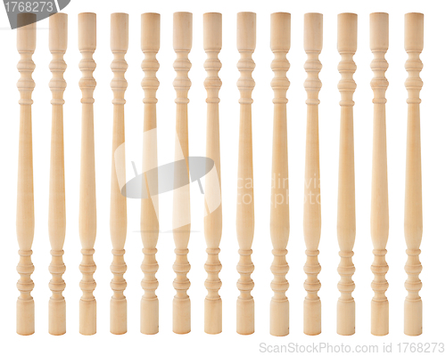 Image of Unpainted banisters