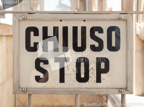 Image of A sign