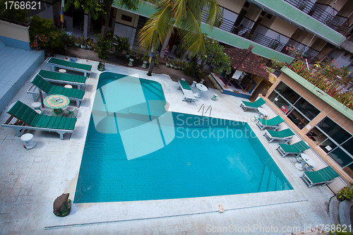 Image of swimming pool top view