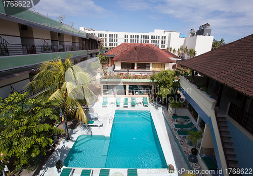 Image of swimming pool top view