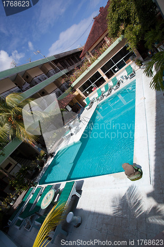 Image of swimming pool top view