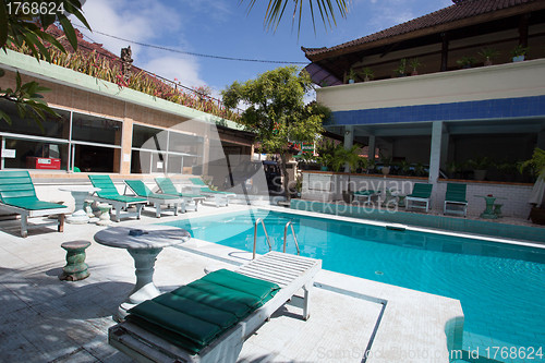 Image of swimming pool in the hotel