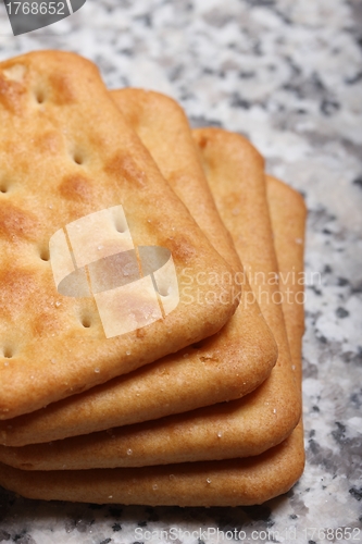 Image of salty crackers stack