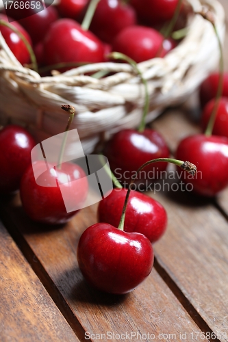 Image of cherries in a bag