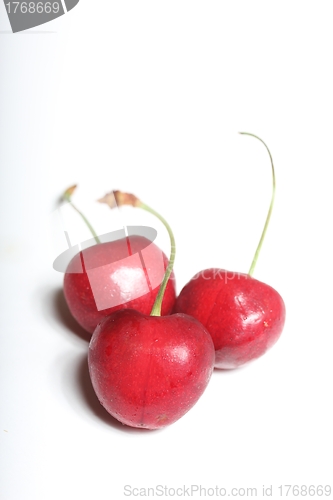 Image of isolated cherries