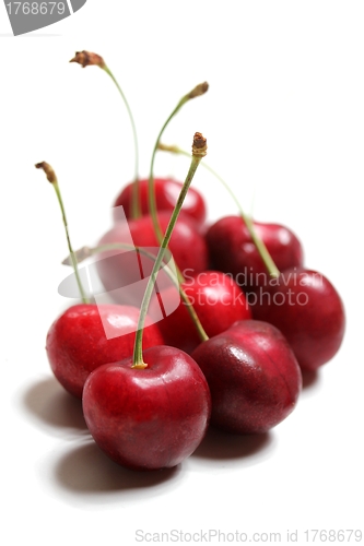 Image of isolated cherries