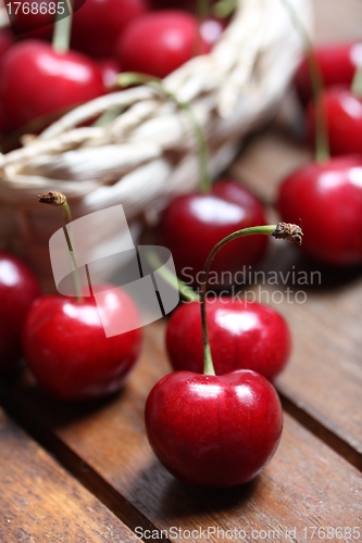 Image of cherries in a bag
