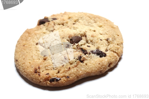 Image of isolated chocolate chip cookie 