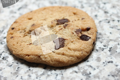 Image of isolated chocolate chip cookie 