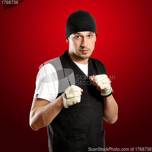 Image of Man In Boxing Position