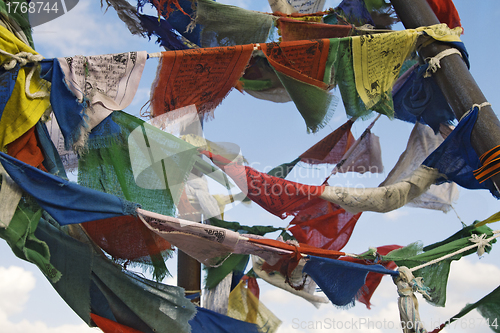 Image of Buddhist prayer flags