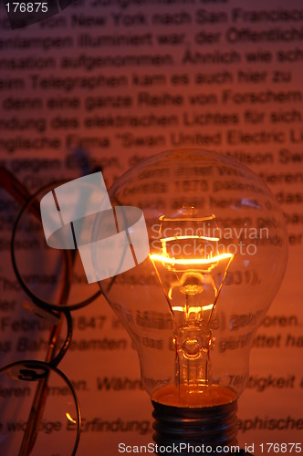 Image of Bulb and glasses