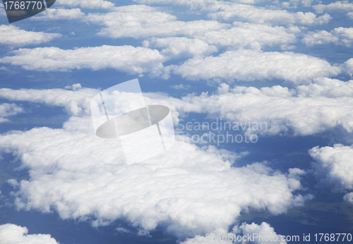 Image of Clouds, view from airplane