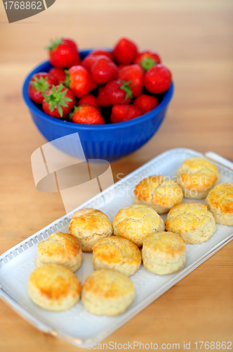 Image of Strawberries and cookies for you