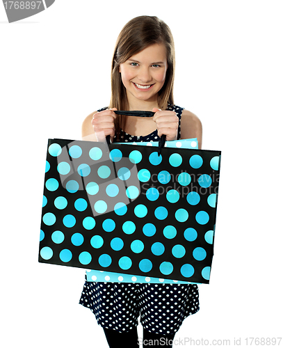 Image of Teenager holding shopping bags