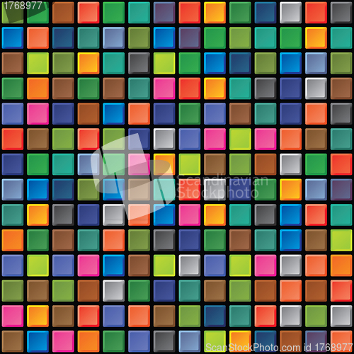 Image of Seamless texture - iridescent tiles