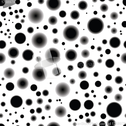 Image of Seamless texture - circles on a white