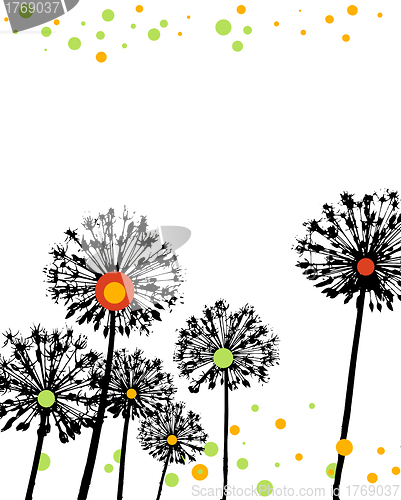 Image of flower vector background