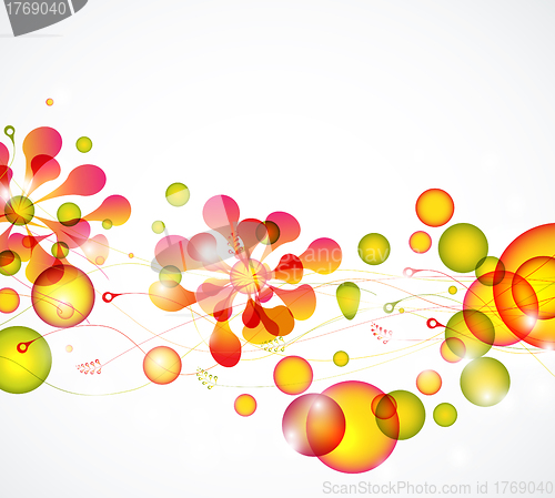 Image of Abstract colorful bubbles