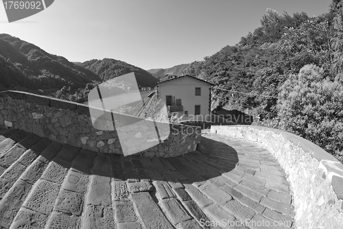 Image of Devils Bridge Fisheye View, Lucca