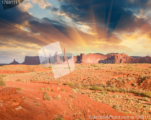 Image of Monument Valley in Utah State,USA