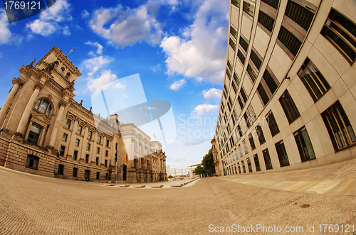 Image of Buildings along Spree River in Berlin beside the Bodemuseum 