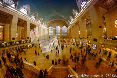 Image of Tourists and Shoppers in Grand Central, NYC