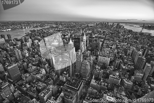 Image of New York City Skyline by Night