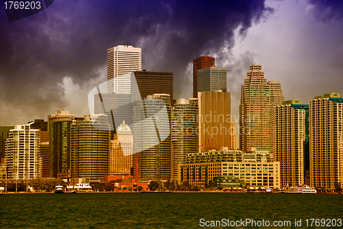 Image of Clouds above Sydney Buildings