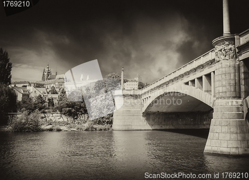 Image of Old Bridge in Prague, Czech Republic