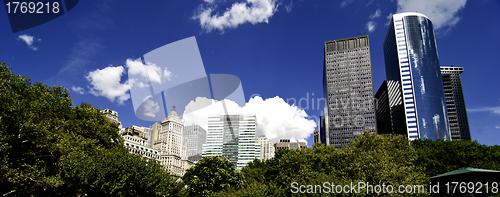 Image of Panoramic View of New York City Buildings