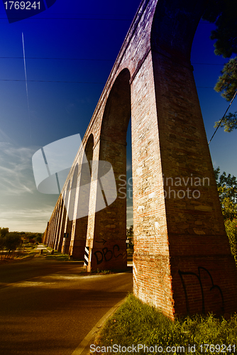 Image of Ancient Aqueduct in Lucca, Italy