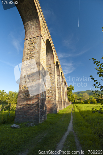 Image of Ancient Aqueduct in Lucca, Italy