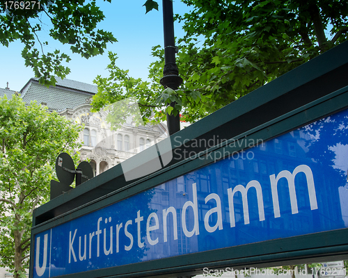 Image of U-Bahn subway sign in Berlin