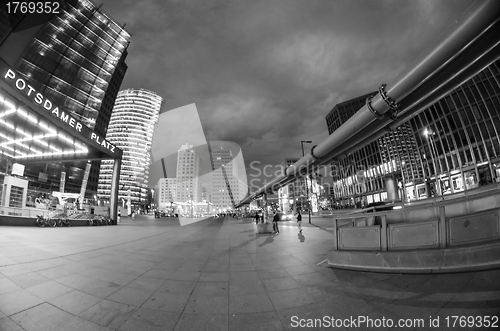 Image of Potsdamer Platz at Night in Berlin