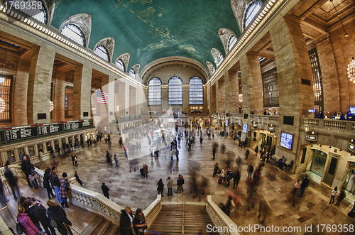 Image of Tourists and Shoppers in Grand Central, NYC