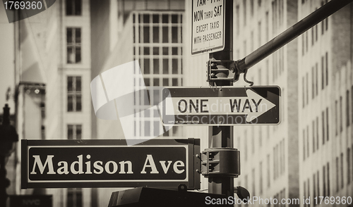 Image of New York City Street Signs