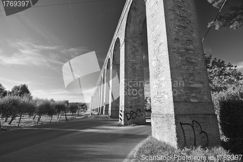 Image of Ancient Aqueduct in Lucca, Italy