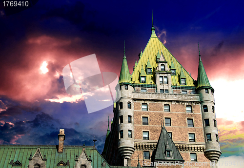 Image of View of old Quebec and the Chateau Frontenac, Quebec, Canada